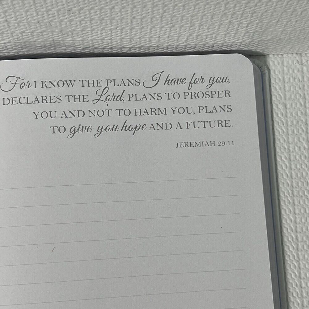 BE STILL Hardcover Notebook Journal Lined Bible Texts Flowers - Picture 8 of 13